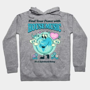 HOUSE MUSIC  - Find Your Peace (blue) Hoodie